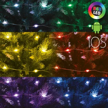   SOMOGYI ML 100 RGB SMART Micro-LED-es fényfüzér, 10m applikációval vezérelhető