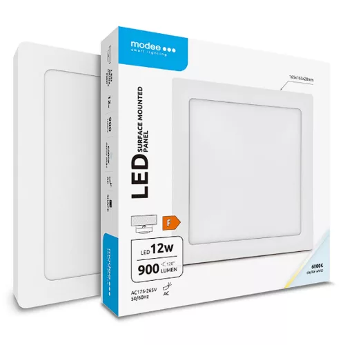MODEE LIGHTING ML-LPS6000K12WA LED Panel Négyzet - Felszerelhető 12W 6000K (900 lumen)