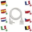 EMOS P0123R Hosszabbító 3 m / 1 aljzat / fehér / PVC / 1,5 mm2