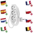 EMOS P0321R Elosztós hosszabbító 3-as 1,5m 230V 1,5mm