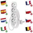 EMOS P0421R Elosztós hosszabbító 4-es 1,5m 230V