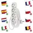 EMOS P0423R elosztós hosszabbító 4-es 3m 230V
