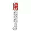 EMOS P0521R Elosztós hosszabbító 5-ös 1,5m 230V