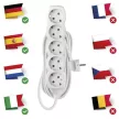 EMOS P0525R Elosztós hosszabbító 5-ös 5m 230V