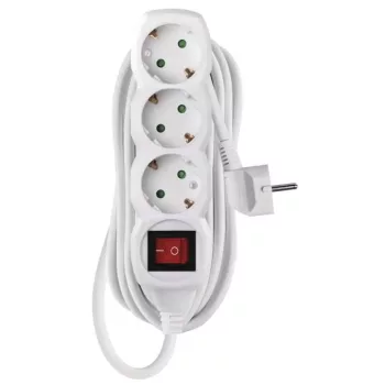 EMOS P1325R Elosztós hosszabbító kapcsolós 3-as 5m