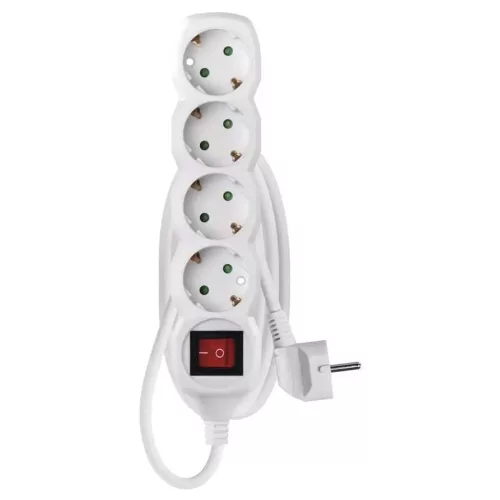 EMOS P1421R Elosztós hosszabbító kapcsolós 4-es 1,5m 230V