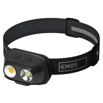   EMOS P3542 COB LED Fejlámpa tölthető 500lm, 130m, Li-pol 1200mAh