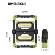 EMOS P4536 EMOS Akkumlátoros LED Lámpa 2 × COB