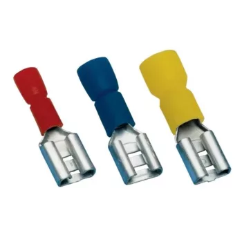   TRACON PCSH3 Szigetelt csúszó saru 2,8x0,5 piros 50db/csomag