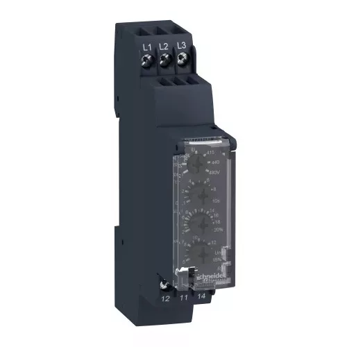 SCHNEIDER Zelio Control feszültségfigyelő relé 1CO 5A 24-48VAC/DC - RM17UAS16