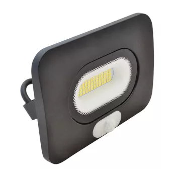 TRACON RSMDLM10 220-240V AC, 10W, 4000K, IP65, 800lm, 110°, 3-10m, EEI=G SMD fényvető mozg.érz.