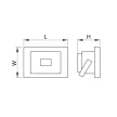 TRACON RSMDLM10 220-240V AC, 10W, 4000K, IP65, 800lm, 110°, 3-10m, EEI=G SMD fényvető mozg.érz.
