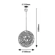 RÁBALUX 72220 Eudora függeszték LED16W Króm