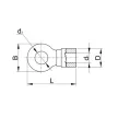 TRACON SZ50-8 Ónozott szemes csősaru 50mm2 M8