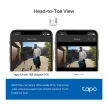 TP LINK TAPO D230S1 Fekete /fehér beépített kamera 5 MP 2560 x 1920 pixelek 15 fps