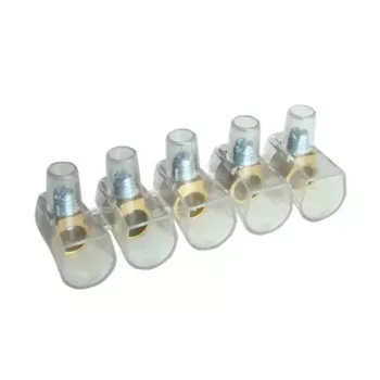   TRACON TBT-16/10 Csavaros csatlakozó 10 tagú 16mm2 átlátszó