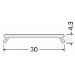 TOPMET V3460038 LED profil VARIO C9 click fedél opál (2 méteres szál)