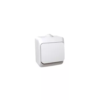   SCHNEIDER CEDAR PLUS 101N Egypólusú nyomó, IP44, fehér  - WDE000511