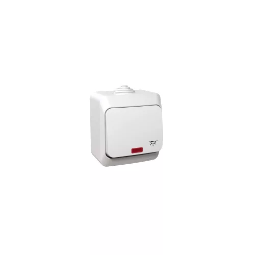 SCHNEIDER WDE000516 Cedar Plus betét komplett házzal 1- billentyűs fehér