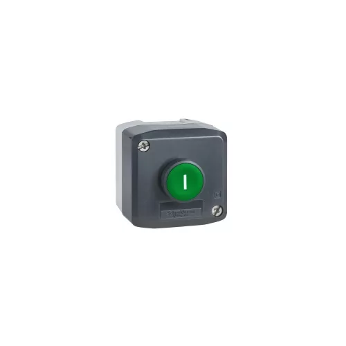 SCHNEIDER XALD102 Tokozott nyomógomb zöld