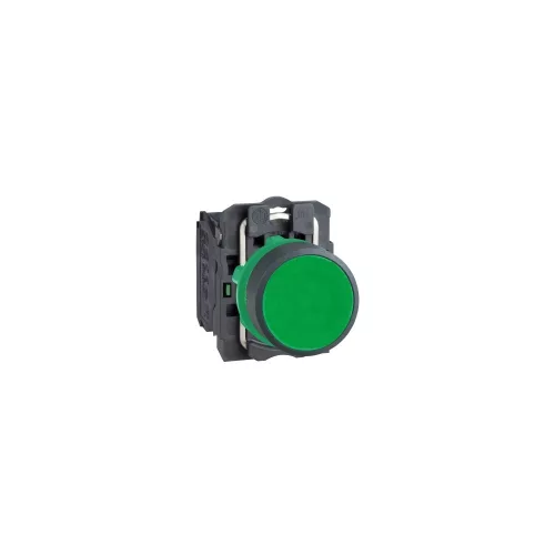 SCHNEIDER XB5AA31 Nyomógomb síkban lévő komplett n/o zöld 1z