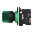 SCHNEIDER XB5AK123M5 LED Világító választókapcsoló 2 állású fix zöld 230V