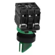 SCHNEIDER XB5AK123M5 LED Világító választókapcsoló 2 állású fix zöld 230V
