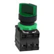 SCHNEIDER XB5AK123M5 LED Világító választókapcsoló 2 állású fix zöld 230V