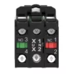 SCHNEIDER XB5AK123M5 LED Világító választókapcsoló 2 állású fix zöld 230V