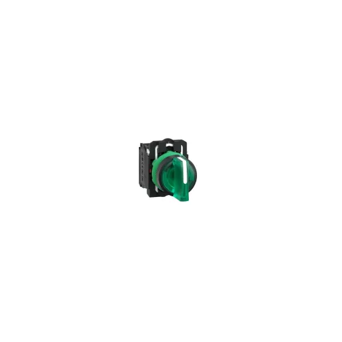 SCHNEIDER XB5AK133M5 LED világító választókapcsoló 3 állású fix zöld 230V