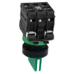 SCHNEIDER XB5AK133M5 LED világító választókapcsoló 3 állású fix zöld 230V