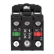 SCHNEIDER XB5AK133M5 LED világító választókapcsoló 3 állású fix zöld 230V