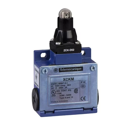 SCHNEIDER XCKM102 Végálláskapcsoló fém-tokozat 1-ny 1-z 3A/AC-15/230V IP66