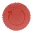 SCHNEIDER ZB5AS844 Vészgombfej reteszoldás forgatással 40mm piros