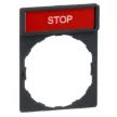 SCHNEIDER ZBY2304 Címke tartó STOP címkével